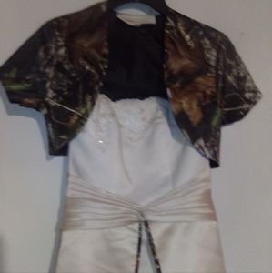 Wedding dress & Mini Bride/ Flower girl dress